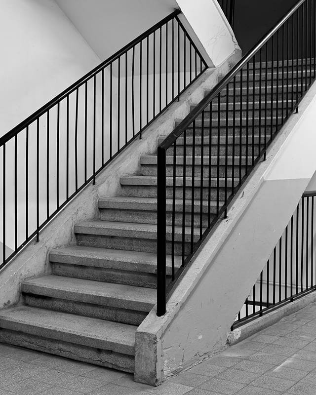 Stairs Grey Carpe, Objektiv: Josef Albers, Oran Hoffmann', 2014, Tel Aviv Museum of Art